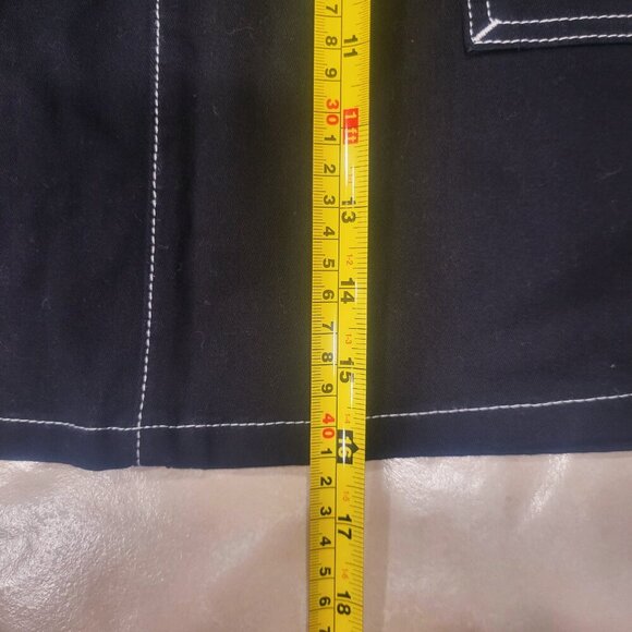 DICKIE'S Women's Carpenter Black Contrast Stitch Mini Skirt - Size 30 - Picture 7 of 9
